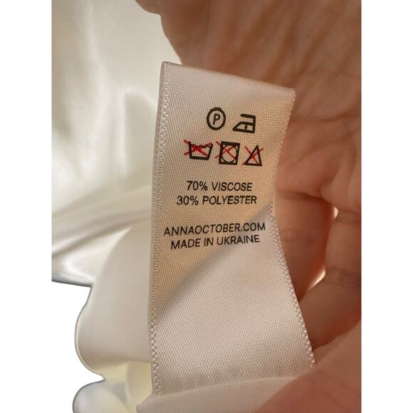 Anna October Sarah Maxi Dress Halter Neck Satin Formal Bridal Wedding Gala XS - Picture 10 of 10